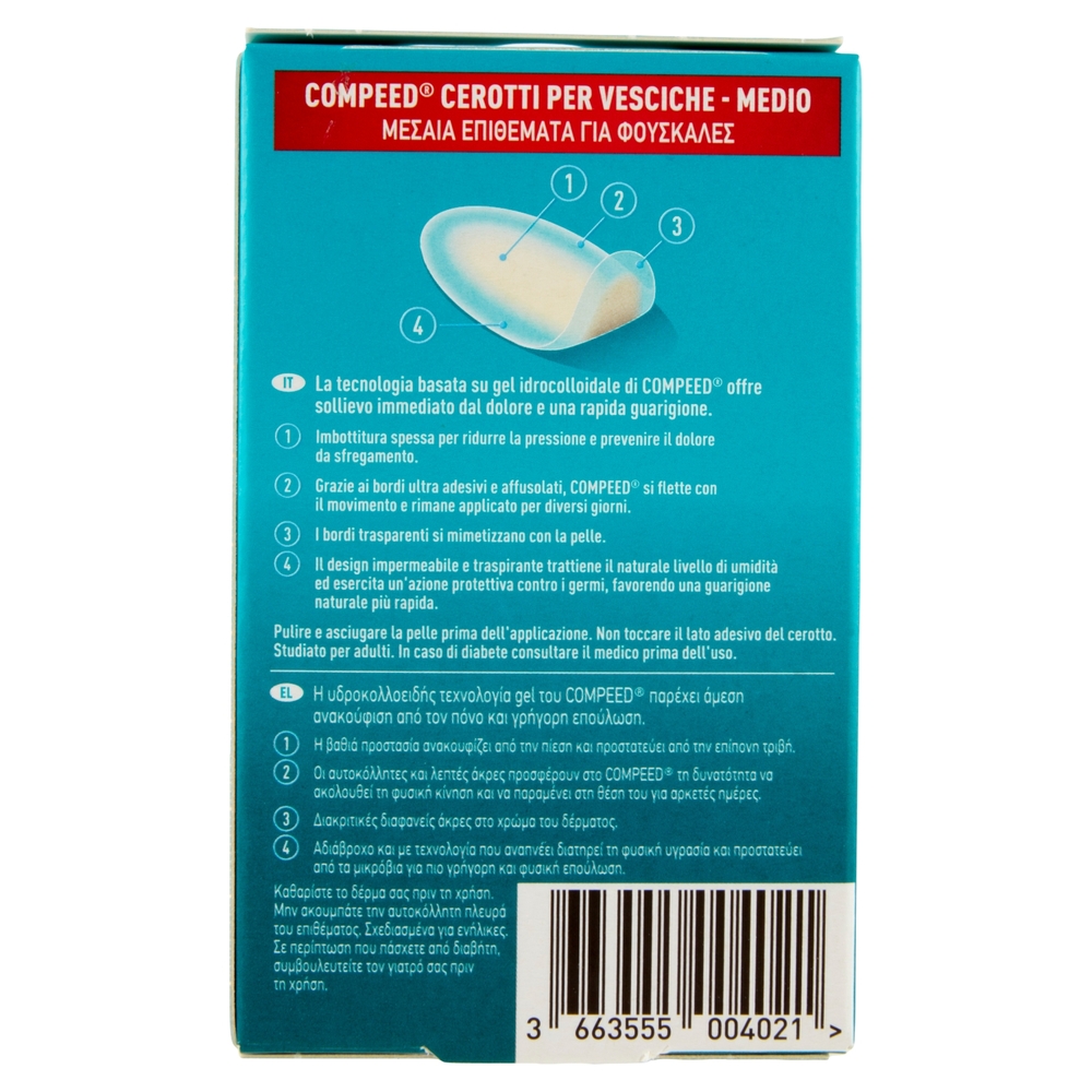 Compeed Cerotti per Vesciche Medio 6 pz
